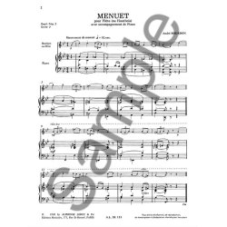 Andr&eacute; Bourdon: Menuet (Flute & Piano)
