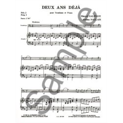 Marcel & J&eacute;r&ocirc;me Gali&egrave;gue M.& Naulais J.: 2 Ans d&eacute;j&agrave; (Trombone & Piano)