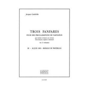 Jacques Castérède: 3 Fanfares pour des Proclamations de Napoléon Vol.3 (Ensemble-Brass 8 or more)
