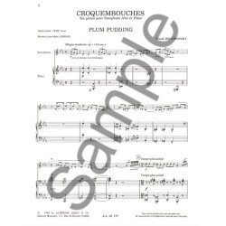 Claude Delvincourt: Croquembouches, 6 Pi&egrave;ces (Saxophone-Alto & Piano)