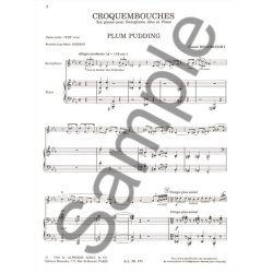 Claude Delvincourt: Croquembouches, 6 Pi&egrave;ces (Saxophone-Alto & Piano)