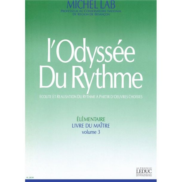 Lab Odyssee Du Rythme Volume 3 Elementaire Livre Du Maitre Book