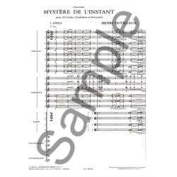Henri Dutilleux: Myst&egrave;re de l'Instant (Orchestra)