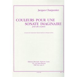 Charpentier Couleurs Pour Une Sonate Imaginaire Viola & Piano Book