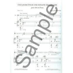 Charpentier Couleurs Pour Une Sonate Imaginaire Viola & Piano Book