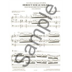 Jean-Louis Florentz: Debout sur le Soleil Op.8 (Organ)