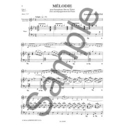 Armando Ghidoni: M&eacute;lodie (Saxophone-Alto & Piano)
