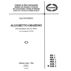 Paul Dourson: Allegretto grazioso (Saxophone-Alto & Piano)