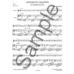 Paul Dourson: Allegretto grazioso (Saxophone-Alto & Piano)