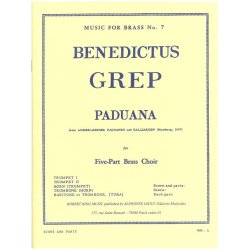 Benedictus Grep: Paduana (Quintet-Brass)