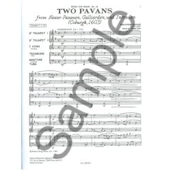 Maurice Franck: 2 Pavans (Quintet-Brass)