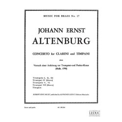 Altenburg King Concerto Clarini & Timpani 7 Trumpets Mfb017 Sc/Pts