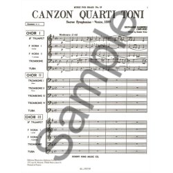 Giovanni Gabrieli: Canzon quarti Toni (Ensemble-Brass 8 or more)