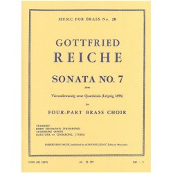 Gottfried Reiche: Sonata No.7 (Quartet-Brass)