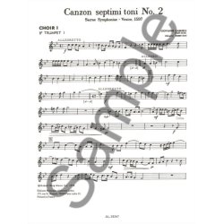 Giovanni Gabrieli: Canzon septimi Toni No.2 (Ensemble-Brass 8 or more)