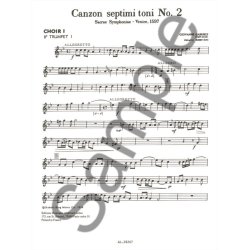 Giovanni Gabrieli: Canzon septimi Toni No.2 (Ensemble-Brass 8 or more)