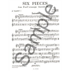 Johann Christoph Pezel: 6 Pieces (Quintet-Brass)