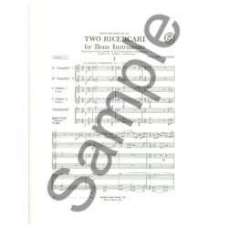 Willson Osborne: 2 Ricercari (Sextet-Brass)