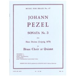 Johann Christoph Pezel: Sonata No.3 (Quintet-Brass)