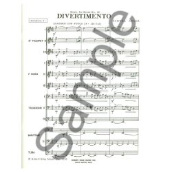 Samuel Adler: Divertimento (Ensemble-Brass 8 or more)