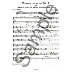 Giovanni Gabrieli: Canzona per Sonare No.4 (Quartet-Brass)