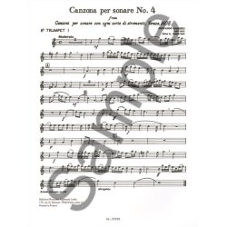 Giovanni Gabrieli: Canzona per Sonare No.4 (Quartet-Brass)