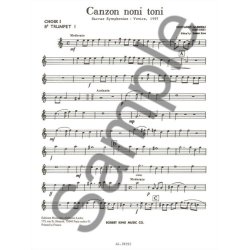 Giovanni Gabrieli: Canzon noni Toni (Ensemble-Brass 8 or more)