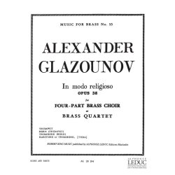 Alexandre Glazounov: In Modo religoso Op.38 (Quartet-Brass)