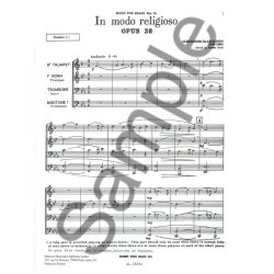 Alexandre Glazounov: In Modo religoso Op.38 (Quartet-Brass)