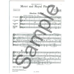 Josquin des Pr&egrave;s: Motet & Royal Fanfare (Quartet-Brass)