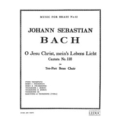 Cantata No 118 Brass Ensemble Sc/Pts Mfb 61