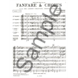 Dietrich Buxtehude: Fanfare & Chorus (Ensemble-Brass 8 or more)