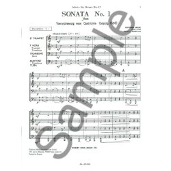 Gottfried Reiche: Sonata No.1 (Quartet-Brass)