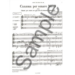 Giovanni Gabrieli: Canzona per Sonare No.3 (Quartet-Brass)