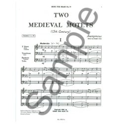 Anon.: 2 Medi&aelig;val Motets (Trio - Brass)