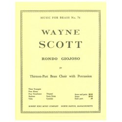 Wayne Scott: Rondo giojoso (Ensemble-Brass 8 or more)