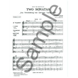 Gottfried Reiche: Sonatas No.21 & No.22 (Quartet-Brass)