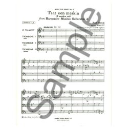 Jacob Obrecht: Tsaat een Meskin (Quartet-Brass)