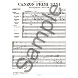 Giovanni Gabrieli: Canzon primi Toni (Ensemble-Brass 8 or more)