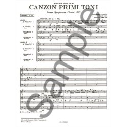 Giovanni Gabrieli: Canzon primi Toni (Ensemble-Brass 8 or more)