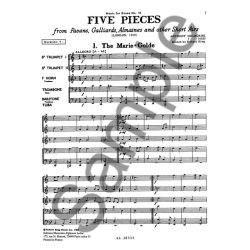 Anthony Holborne: 5 Pieces (Quintet-Brass)