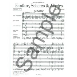 Leonard Wagner: Fanfare, Scherzo and Allegro (Ensemble-Brass 8 or more)