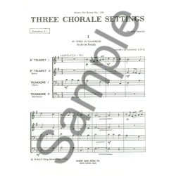 Franck Smith: 3 Chorale Settings (Quartet-Brass)