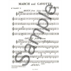 Georg Friedrich Handel: March And Gavotte (Brass Quartet)
