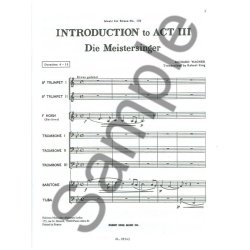 Richard Wagner: Introduction to Act 3 from 'Die Meistersinger' (Ensemble-Brass 8 or more)