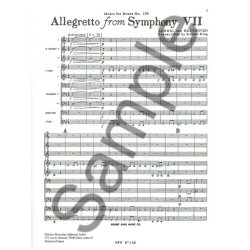 Ludwig van Beethoven: Allegretto (Ensemble-Brass 8 or more)