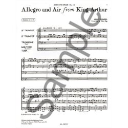 Henry Purcell: Allegro & Air from 'King Arthur' (Quintet-Brass)