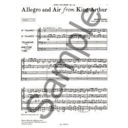 Henry Purcell: Allegro & Air from 'King Arthur' (Quintet-Brass)