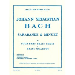 Johann Sebastian Bach: Sarabande et Menuet (Quartet-Brass)
