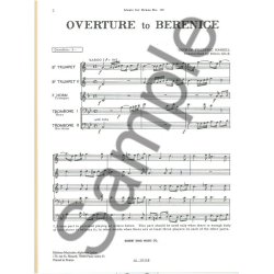 Georg Friedrich Handel: Overture from 'B&eacute;r&eacute;nice' (Quintet-Brass)
